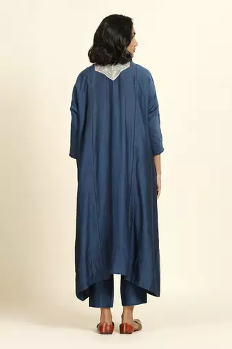 Navy Blue Kurta Set