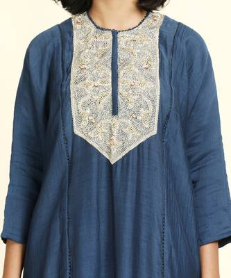 Navy Blue Kurta Set 5