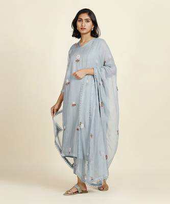 Pale Blue Kurti Set 3