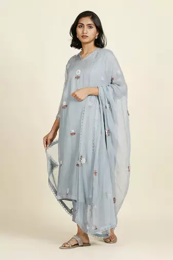 Pale Blue Kurti Set