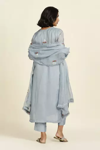 Pale Blue Kurti Set