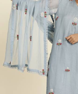 Pale Blue Kurti Set 7
