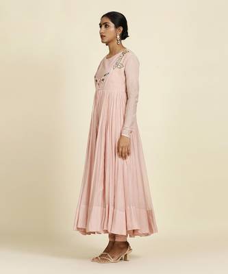 Baby Pink Anarkali Set 3