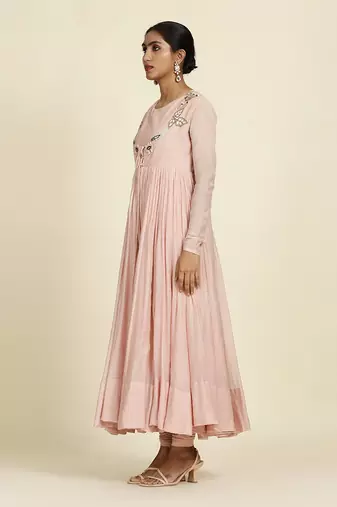 Baby Pink Anarkali Set