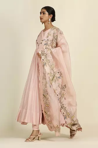 Baby Pink Anarkali Set