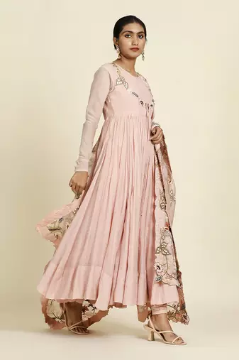 Baby Pink Anarkali Set