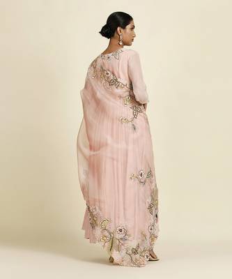Baby Pink Anarkali Set 6