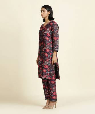 Navy Blue Kurti Set 2