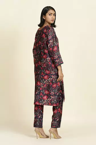 Navy Blue Kurti Set