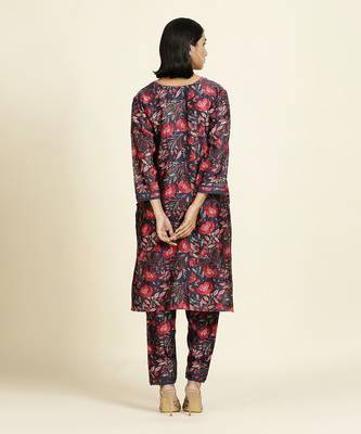 Navy Blue Kurti Set 4