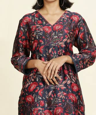Navy Blue Kurti Set 5