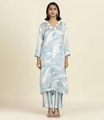 Dusty Blue Kurti Set