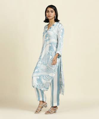 Dusty Blue Kurti Set 2