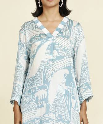 Dusty Blue Kurti Set 5