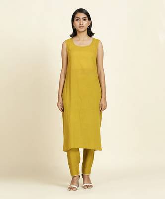 Mustard Kurti Set 2