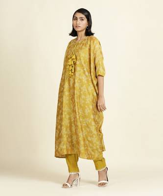 Mustard Kurti Set 3