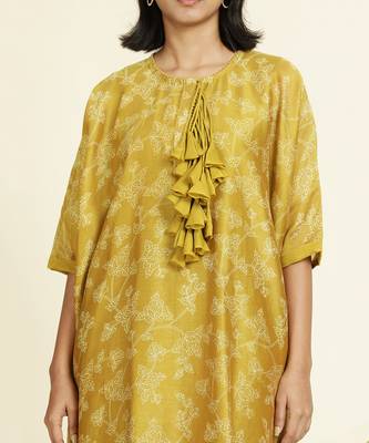 Mustard Kurti Set 6
