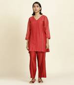 Red Kurti Set
