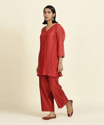 Red Kurti Set 2