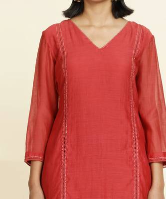 Red Kurti Set 5