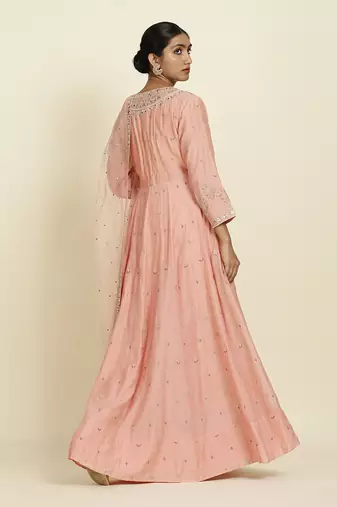 Baby Pink Anarkali Set