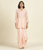 Powder Pink Short Kurti Set