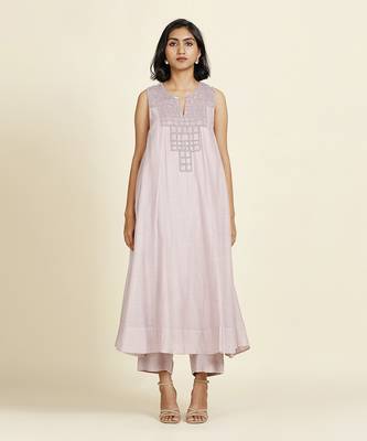 Lilac Flared Kurti Set 2