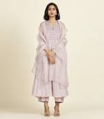 Lilac Flared Kurti Set