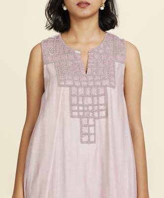 Lilac Flared Kurti Set 7