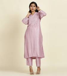 Lilac Straight Kurti Set
