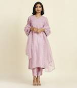 Lilac Straight Kurti Set