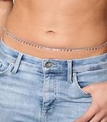 AQUASTREET Women Silver Toned Waist Chain