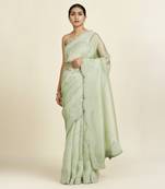 Sage Green Saree Set
