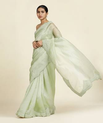 Sage Green Saree Set 2