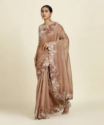 Brown  Saree Set 2