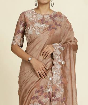 Brown  Saree Set 4