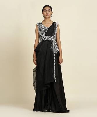 Black Sharara Set 1