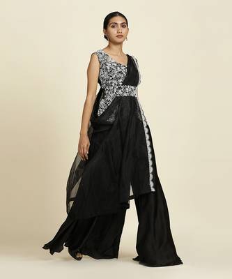 Black Sharara Set 4