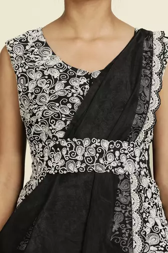 Black Sharara Set