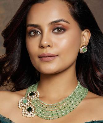 Multi Colour Layered Necklace Set 1