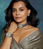 Multi Colour Kundan Polki Bracelet