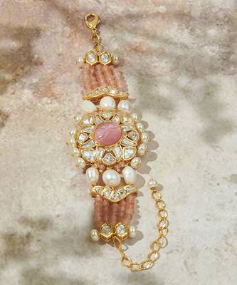 Alluring Pink & White Gold Bracelet 2