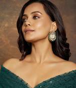 Kundan Polki Pearl  Earrings