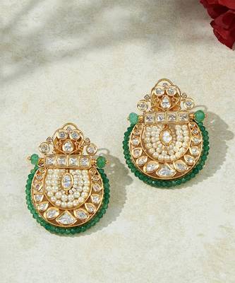 Kundan Polki Pearl  Earrings 2