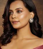 Classic Kundan Polki Stud Earrings