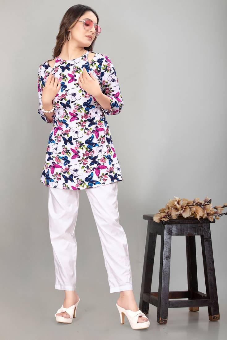 Women Top and Pant Georgette