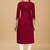 Rayon Straight Embroidery Kurti