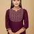 Rayon Straight Embroidery Kurti