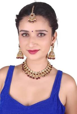 Maroon designer-jewellery 1