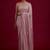 Light pink embroidered georgette saree with blouse